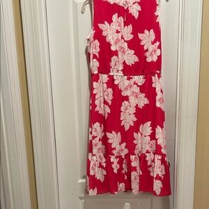 Talbots Pink and White Floral Kids Dress